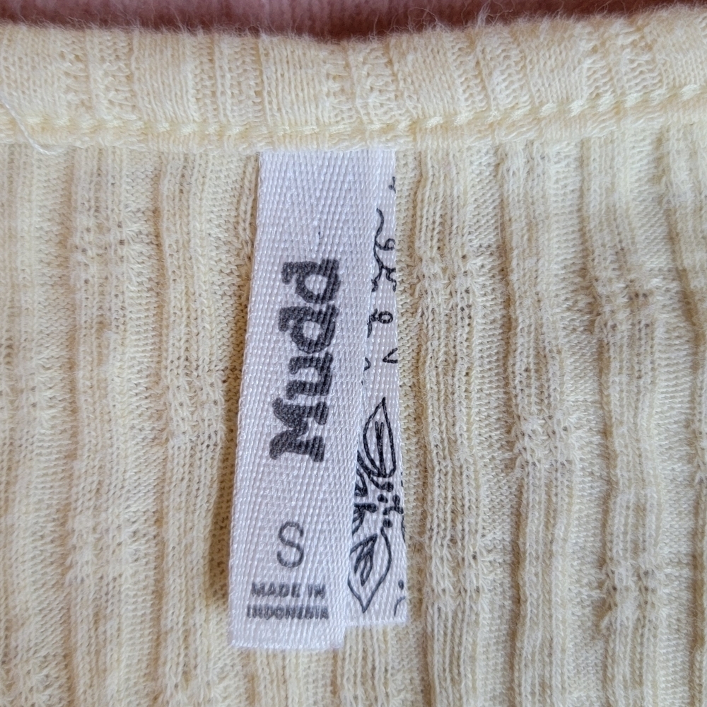 Mudd Cream Ribbed Knit Top - Picture 3 of 3